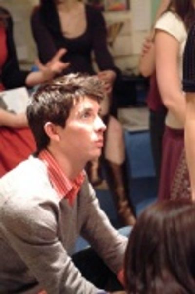 Danny Schmittler waits to sing Tom Kitt's "Don't Fail Me Now" Photo