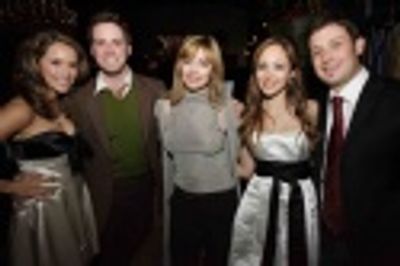 Abigail Spencer, UPRIGHT Music Director Trapper Felides, Sharon Lawrence, Autumn Rees Photo