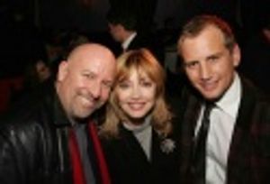 Reprise Music Director Gerald Sternbach, Sharon Lawrence, UPRIGHT Producer Chris Isaa Photo