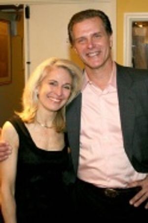 Catherine Russell, who has starred in 7,996 performances of A Perfect Crime, with co- Photo