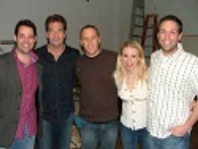 Steve Rosen, Huey Lewis, Jay Reiss, Sarah Saltzberg and David Rossmer Photo