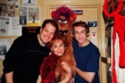 Jordon Gelber, Carol Lawrence, Trekkie Monster and Rick Lyon Photo