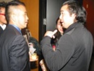 
Amon Miyamoto (left), Evan DÃ¢â‚¬â„¢Angeles (right). Photo Ã‚Â© Leah Photo