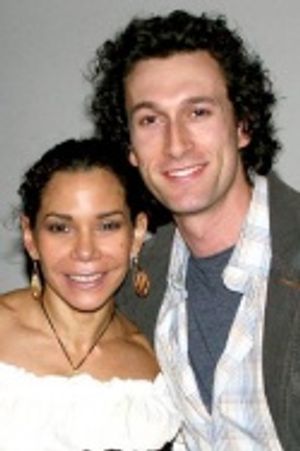 Daphne Rubin-Vega and Les Miserables castmate Aaron Lazar Photo