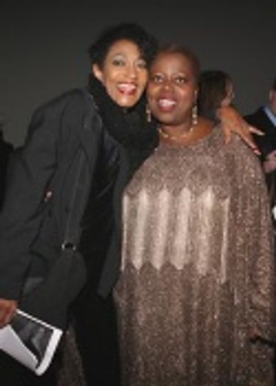 Paula Kelly and Lillias White share a moment at the party  Photo