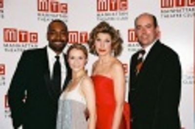 Jesse L. Martin, Kate Reinders, Christine Baranski and Christopher Ashley Photo
