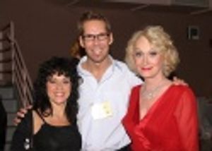 Lisa Mordente and Jane A. Johnston pose with choreographer Dan Mojica Photo