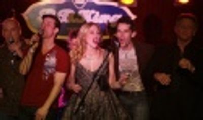 Donnie Kehr, Dominic Nolfi, Deborah Gibson, J. Robert Spencer and Larry Gatlin Photo