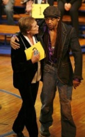 Julie Andrews and Derrick Baskin Photo