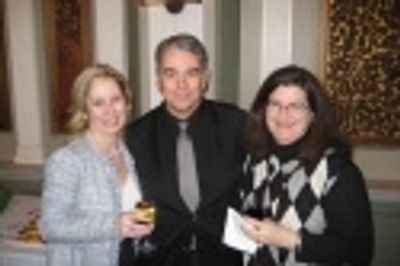 St. George's Society members - Vicki Downey, Simon Pereira Shorey and Deirdre Gagion Photo