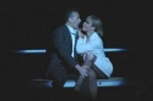 Brian Stokes Mitchell sings to his â€"Sweet Charityâ€, Valarie Pettiford Photo