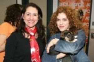 Anita Kelso Edson of the ASPCA and Bernadette Peters Photo