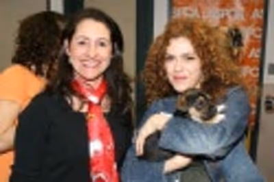 Anita Kelso Edson of the ASPCA and Bernadette Peters Photo
