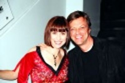 
Susan and Cast Party host, Jim Caruso Photo