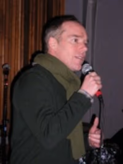 Michael Winther, who performed the evening's final songs, including "The Rainbow Conn Photo