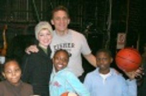 Erin Davie, Bob Stillman and kids from the Variety Boys and Girls Club of Queens Photo