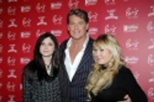 David Hasselhoff with daughters Taylor-Ann and Hayley Photo