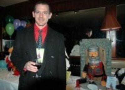 Sam Hill with The Black Knight Bear, Spamalot, 2005 - $4,600 Photo