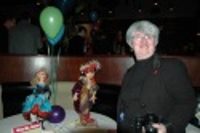 Stephanie Fine with Kiss Me, Kate dolls - $800 Photo