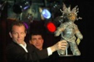 Stephen Bogardus with Man of La Mancha Dr. Carrasco/Knight of the Mirrors Bear Photo