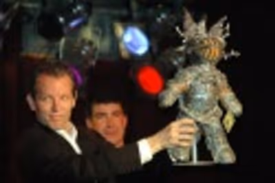 Stephen Bogardus with Man of La Mancha Dr. Carrasco/Knight of the Mirrors Bear Photo
