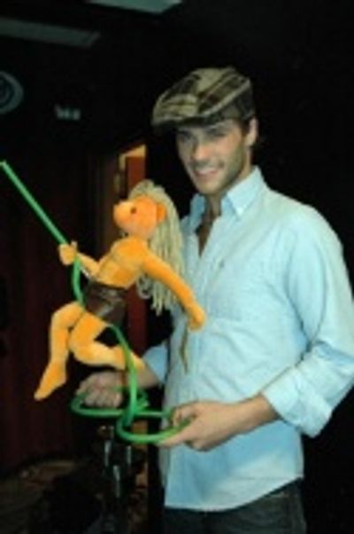 Josh Strickland and Tarzan Bear Photo