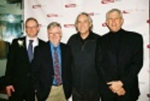 Andrew Leynse, Christopher Durang, Robert Klein and Tony Roberts Photo