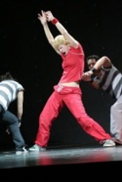 Felicia Finley in "Supertunes," choreography by Paul Stancato (taken at the Tech rehe Photo