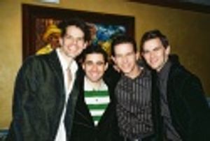 J. Robert Spencer, John Lloyd Young, Christian Hoff and Daniel Reichard Photo