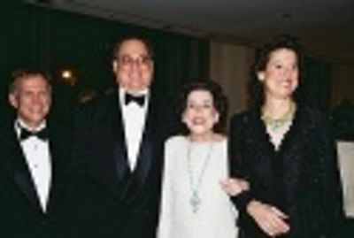 David Lewis, Christopher Hart, Kitty Carlisle Hart & Catherine Hart Photo