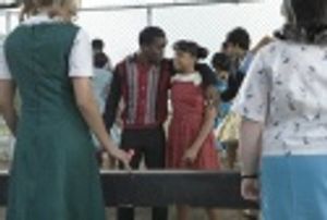 Elijah Kelley as "Seaweed J. Stubbs" and Taylor Parks as "Little Inez" Photo