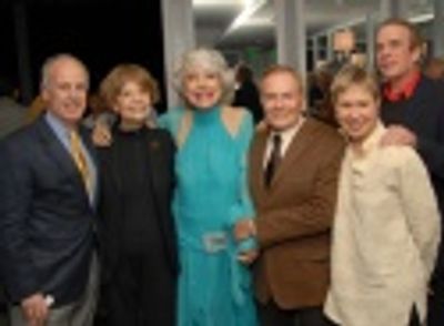 Joe Benincasa, Carol Channing, Jerry Herman and Amber Edwards with screening guests Photo