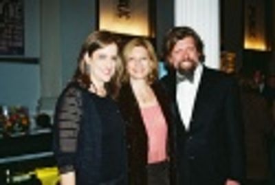 Mara Manus (Executive Director, Public Theater), Laurie Eustis and Oskar Eustis Photo
