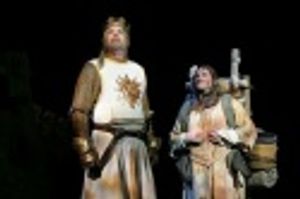 Michael Siberry and Jeff Dumas as King Arthur and Patsy Photo