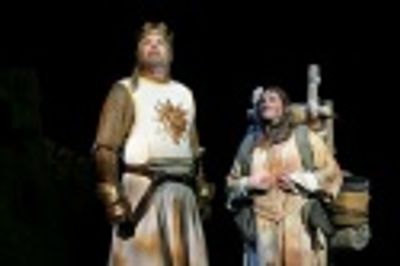 Michael Siberry and Jeff Dumas as King Arthur and Patsy Photo