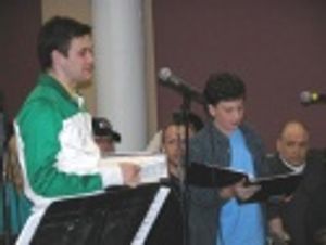 Michael with Caroline, or Change's Harrison Chad Photo