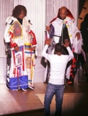 Gwen Stewart & Richard Waits with A. Wellington Perkins Photo