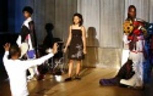 Vicky Nitchie, Brynn Williams and Tyson Jennette with A. Wellington Perkins Photo