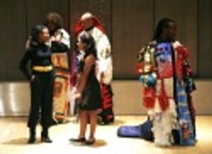 Nikki Renee Daniels and Brynn Williams with the cast Photo