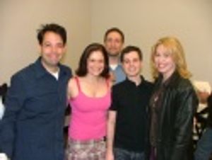 Steve Rosen, Stage Manager Rachel Maier, David Rossmer,
Sean McDaniel and Nancy Opel Photo