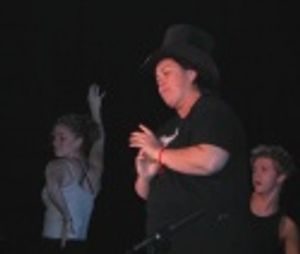 Rosie O'Donnell rehearsing Magic To Do...  Photo