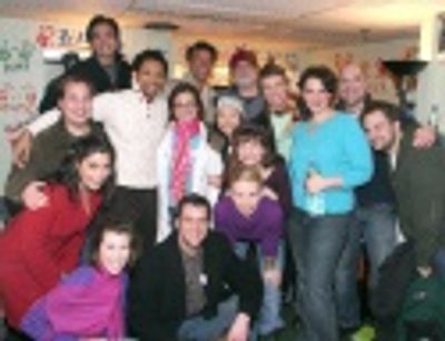 The cast with William Finn, Lea Salonga, Brian Stokes Mitchell and Raul Esparza Photo
