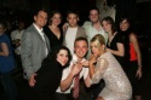 Back) Chris Isaacson, Julie Reiber, Chad Kimball, Trapper Felides, Carole Bufford, Ji Photo