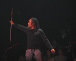 Billy singing Glory Photo