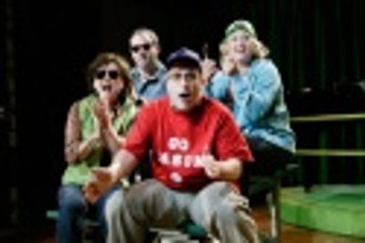 The cast of William Finn's "Make Me a Song." Photo by Lenny Nagler - (Clockwise from  Photo