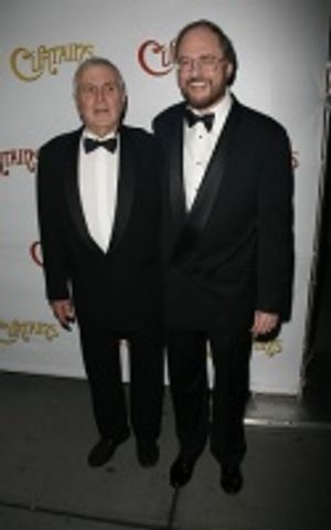 John Kander and Rupert Holmes arriving at the Opening Night of "Curtains" March 22, 2 Photo