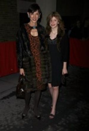 Amy Fine Collins and guest arriving at the Opening Night of "Curtains" March 22, 2007 Photo