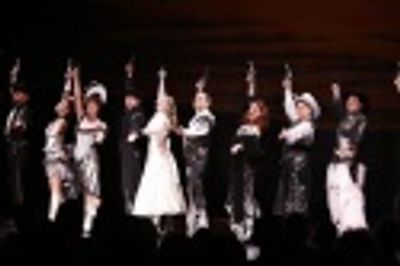 Company members, including Jason Danieley, Karen Ziemba, Jill Paice, David Hyde Pierc Photo