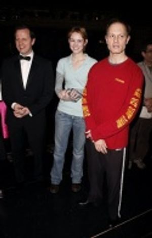Choreographer Rob Ashford, Jill Paice and David Hyde Pierce Photo