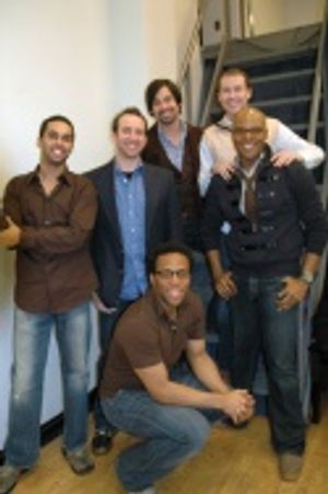 The Broadway Boys - Back row: Daniel Torres, Tyler Maynard; Middle row: Jesse Nager,  Photo